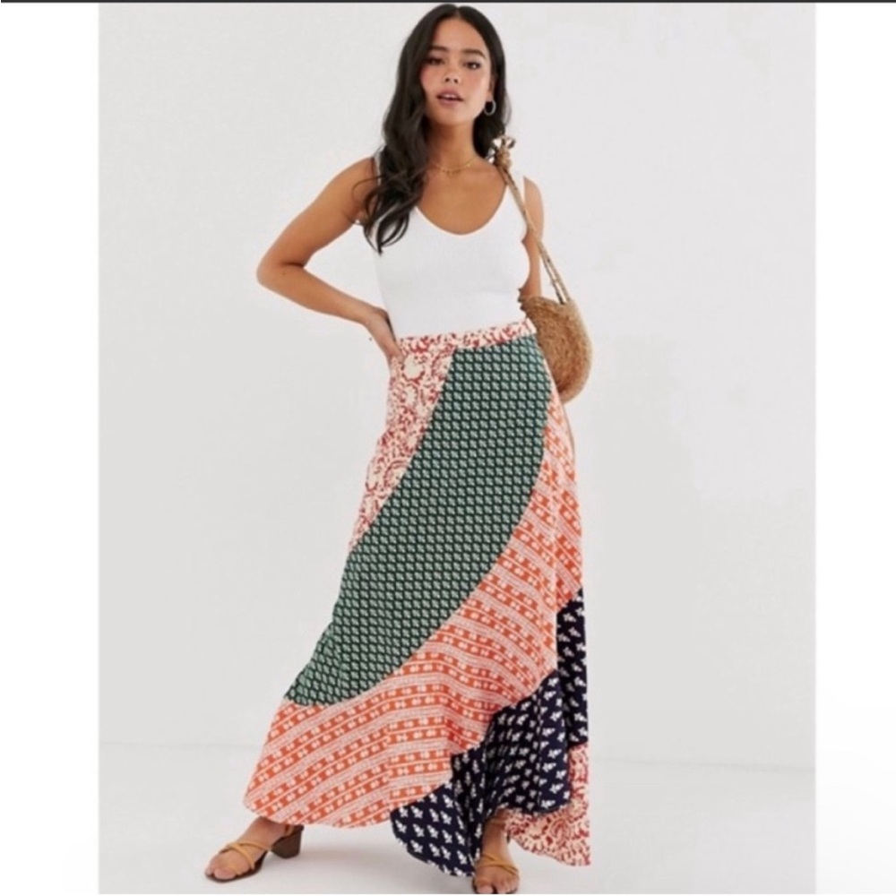 Free People Medley Ruffle Maxi Skirt Size 4